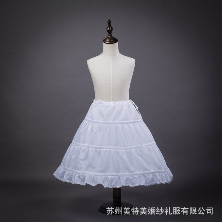 Children's performance skirt children's three-steel petticoat