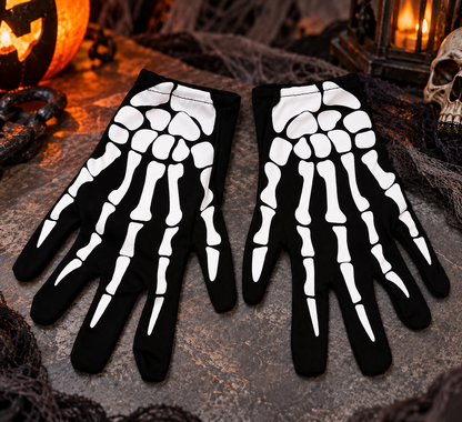 Glow-in-the-Dark Grim Reaper Costume with Latex Mask and Scythe