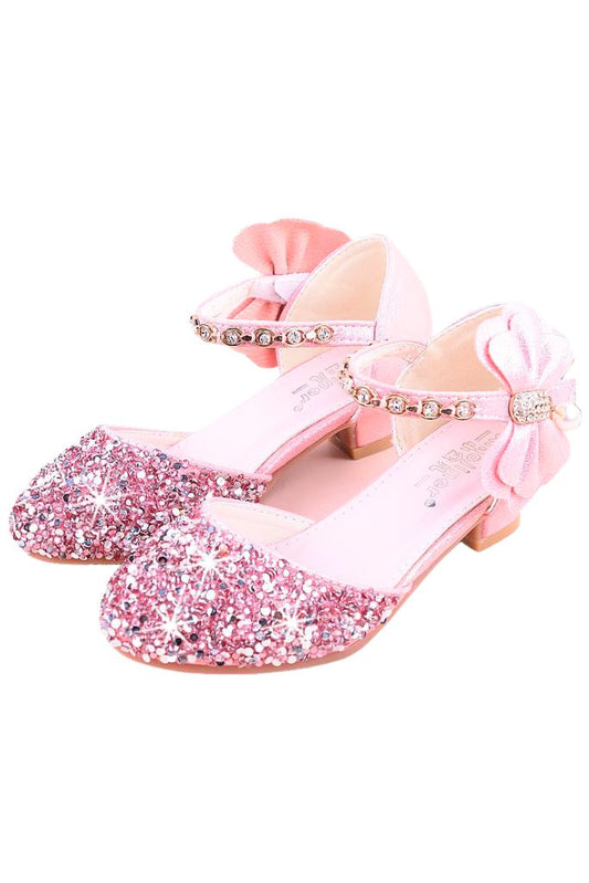 Pink Princess Shoes With Glitter And Stones