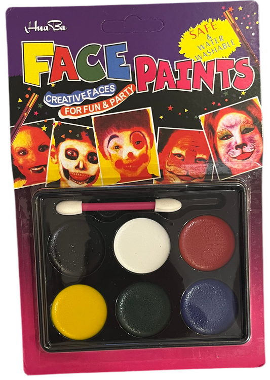 Face paints for 6 colores