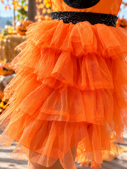 Halloween Pumpkin Luxury Dress
