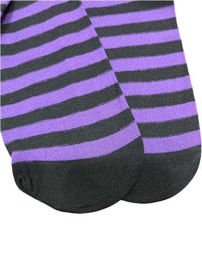 Bicolor striped stockings