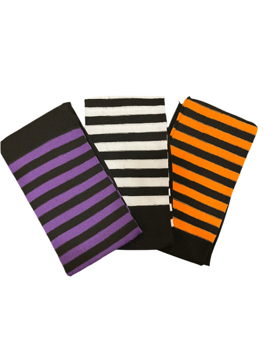 Bicolor striped stockings