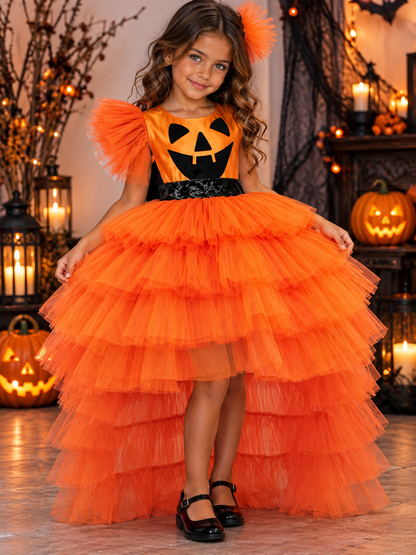 Halloween Pumpkin Luxury Dress