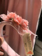 Headband velvet and flower