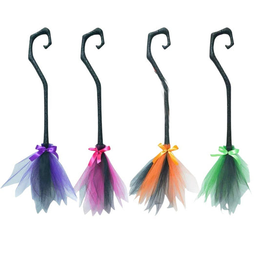 Witch broom curved handle