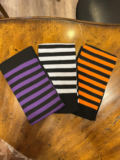 Bicolor striped stockings