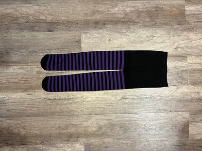 Bicolor striped stockings
