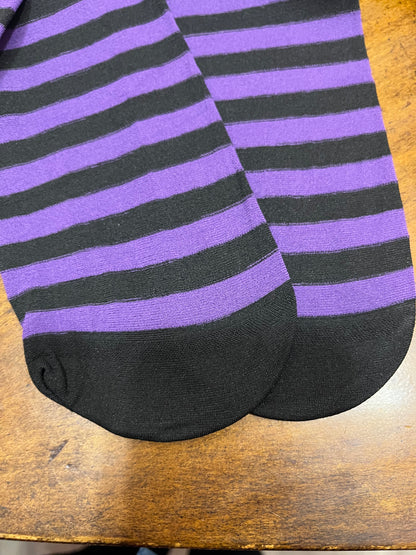 Bicolor striped stockings