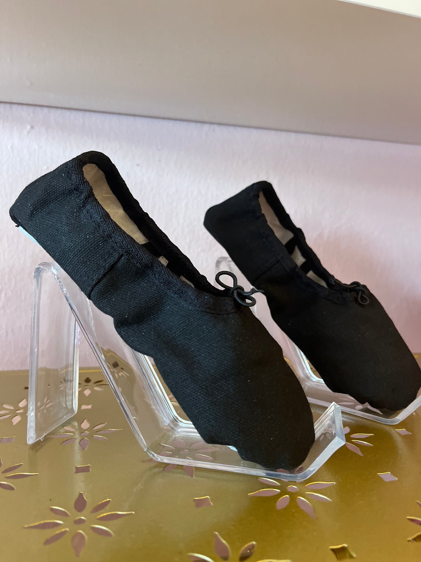 Ballet Shoes black fabric