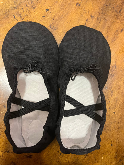 Ballet Shoes black fabric