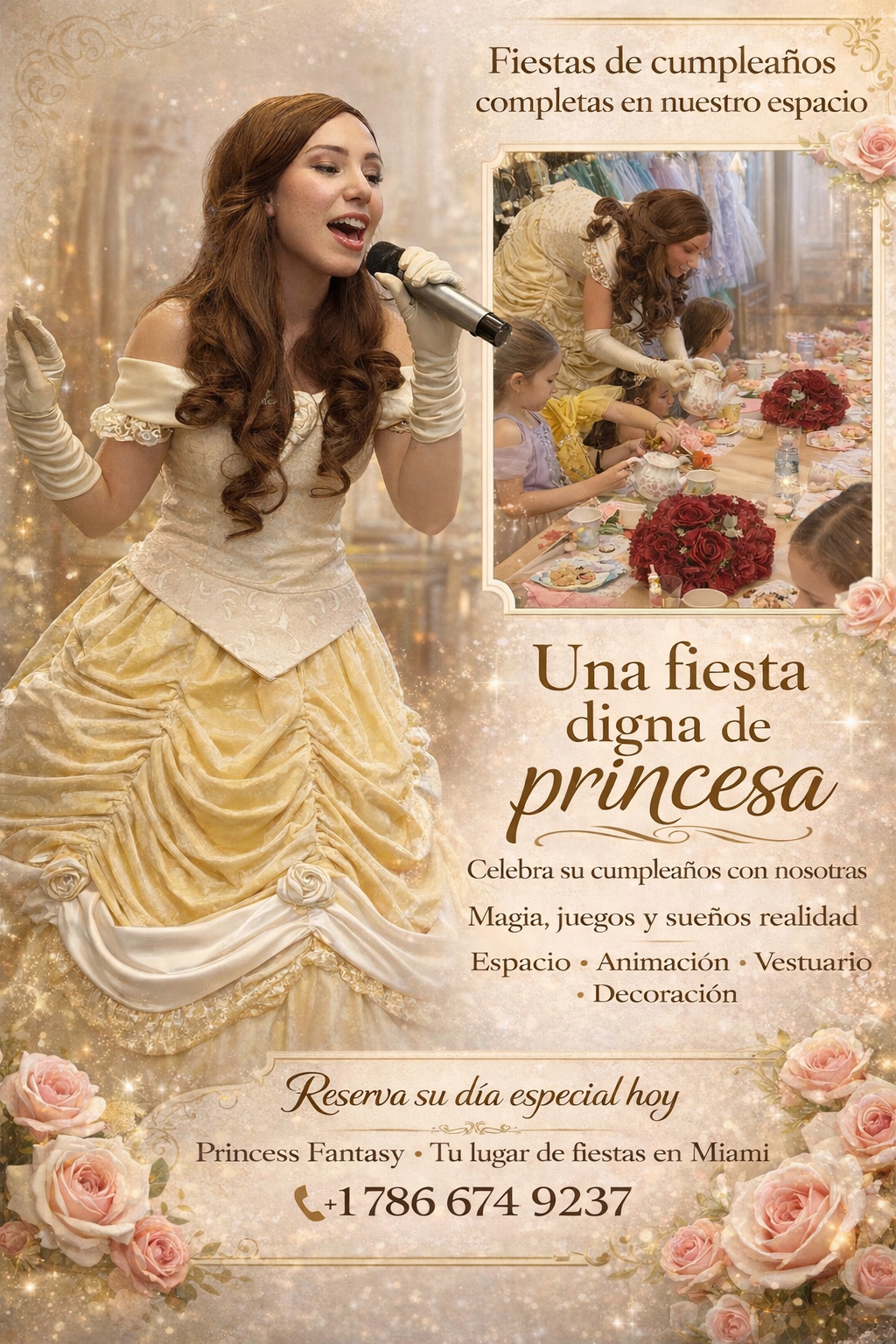 Fiesta cumpleaños temático Bella